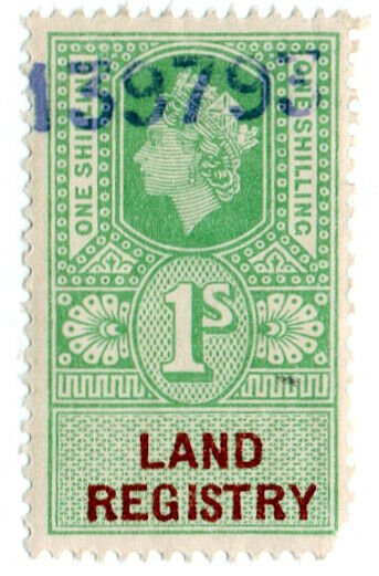 (I.B) Elizabeth II Revenue : Land Registry 1/-