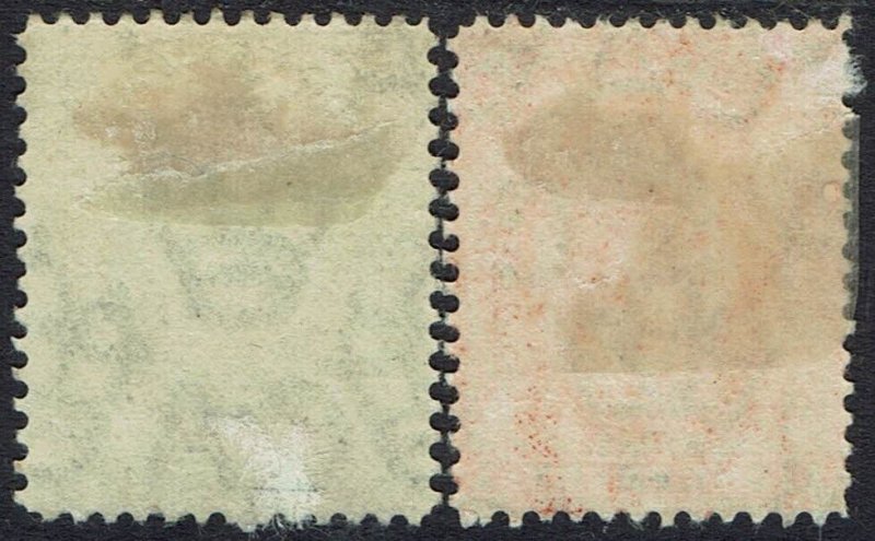 FALKLAND ISLANDS 1904 KEVII ½D AND 1D WMK UPRIGHT