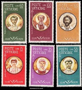 Vatican City Scott 256-261 Mint never hinged.