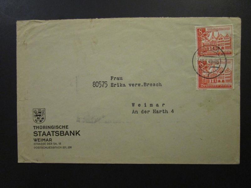 Germany SC# B152 (x2) On Commercial Cover - Z5716