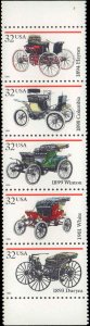 United States #3023a, Complete Set, Vert Strip of 5, 1995, Automotive, Never ...