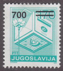 Yugoslavia 1974 Letter, Stamp & Drop Box 1989