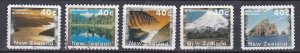 New Zealand # 1354 / 1359, Scenic Views, Used, 1/3 Cat.