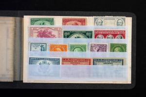 US Stamp Collection In Maxwell Krause Dealer Folder MH & MNG