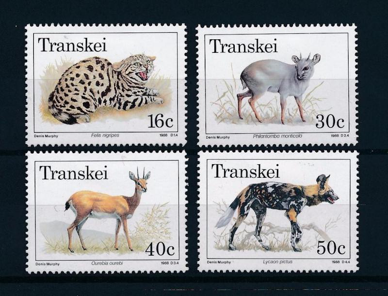 [60213] Transkei 1988 Wild animals Hyena Antelope Cat MLH