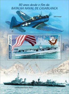 Guinea-Bissau - 2022 Naval Battle of Casablanca - Stamp Souvenir Sheet GB220407b