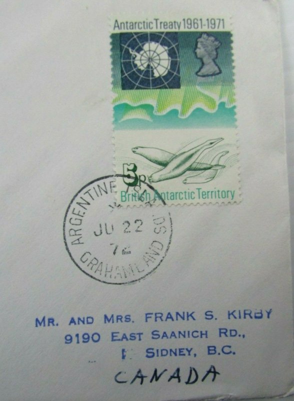 1972 British Antarctic Territory cover MS Lindblad Explorer Expedition  #41