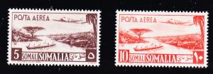 Somalia Airmail set of 1950 Complete (11) VF/Mint(*)