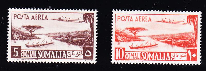 Somalia Airmail set of 1950 Complete (11)  VF/Mint(*)
