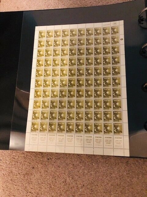 Israel Scott #133-136b Tribes Unwatermarked Complete Post Office Sheets MNH!!