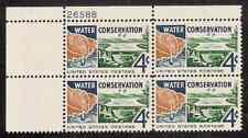 SCOTT # 1150 WATER CONSERVATION ISSUE PLATE BLOCK POST OFFICE FRESH GEM