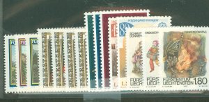 Liechtenstein #744-58  Single (Complete Set)