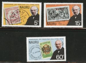 NAURU Scott 195-197 MNH** 1979 Rowland Hill set