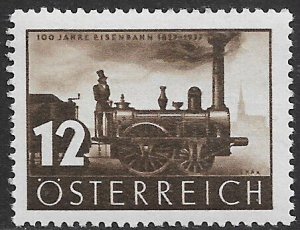 Austria #385 MNH Stamp - First Locomotive