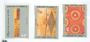 French Polynesia #507-509 Mint (NH) Single (Complete Set) (Art)