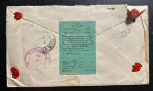 1933 Sassenheim Netherlands Postage Due Commercial Cover To Buffalo NY USA