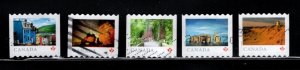 Canada - #3062 - 3066 2018 Far & Wide Coil stamps set/5 - Used