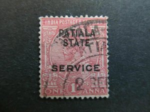 A4P19F41 British India Patiala 1913-26 optd 1a used-