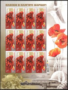 Ukraine 2015 End of War WWII The Day of Memory Sheet MNH