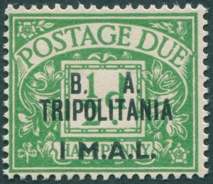 British Occupation of Tripolitania 1950 1l on ½d emerald Postage Due SGTD6 MNH