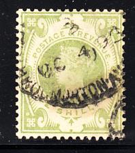 Great Britain used #122 1sh Victoria 