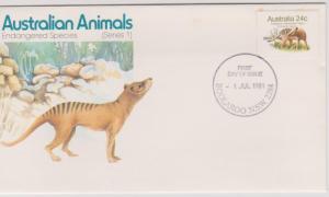 Australia 1981 Australian Animals Series I First Day Covers Set of 2