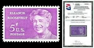 Scott 1236 1963 5c Eleanor Roosevelt Issue Mint Graded Superb 98 NH w/ PSE CERT