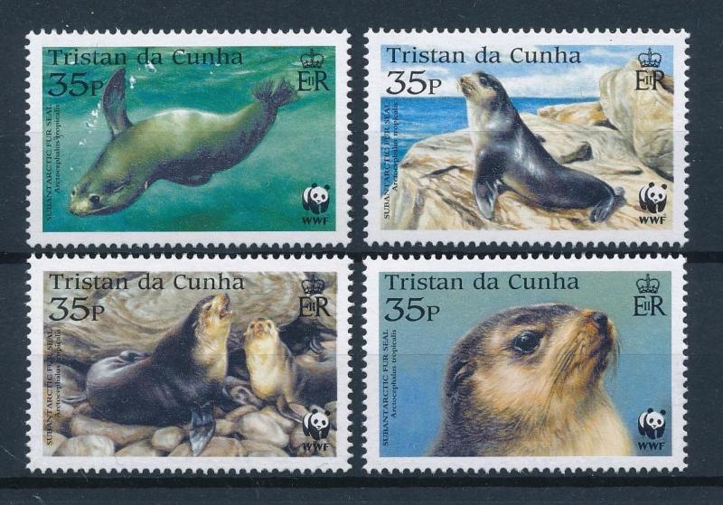 [53904] Tristan da Cunha 2004 Marine life WWF Seals MNH