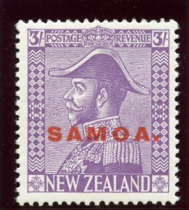Samoa 1927 KGV 3s pale mauve MLH. SG 170. Sc 155a.