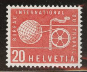 Switzerland Scott 3o96 Vermilion MNH** International Labor Bureau