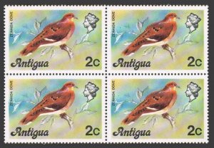 Antigua 407 block/4,MNH.Michel 401. Birds 1976.Zenaida dove.