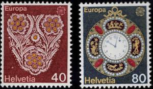 Switzerland Scott 614-615 MNH** 1976  Europa stamp set