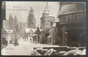 1915 Sinaia Romania Real Picture Postcard Cover To Red Cross Lyon France