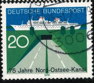 GERMANY 1970 75th ANNIVERSARY of KIEL CANAL USED (VFU) P.14 SG1528 SUPERB