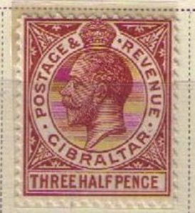 GIBRALTAR Sc #78a MNH pale red brown KGV VF