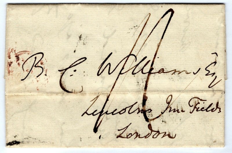 GB WALES Cover EL Headed *BRYN* Swansea/209 Mileage London 1822{samwells}PE270