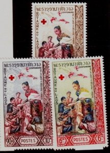 LAOS Sc 85-7 NH set of 1963 - Red Cross