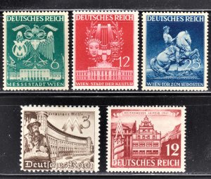 Germany Scott 494, 500, 503-05 F to VF mint & unused no gum.