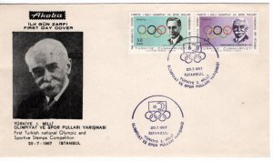 Turkey 1967 Sc 1742-3 pair FDC
