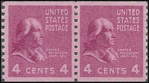 843 Mint,OG,HR/NH... Pair... SCV $16.50... XF