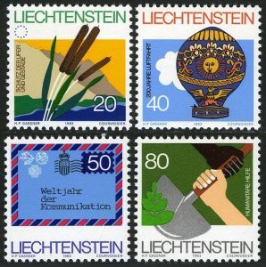 Liechtenstein 762-765,MNH.Michel 824-827. Nature,Manned flight,WCY,Aid.1983.