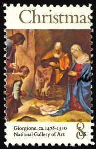 1444, Color Shifted to Right ERROR - 8¢ Christmas Stamp - Mint NH - Stuart Katz