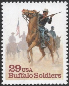 SC#2818 29¢ Buffalo Soldiers Single (1994) MNH