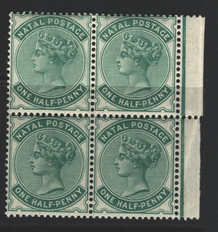 Natal Sc#65 MNH Block of 4