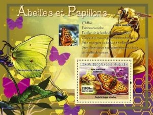 Guinea 2007 MNH - Abeilles et Papillons/Bees and Butterflies. Mi 4765/BL1219