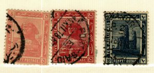 Egypt #52, 54-5 used