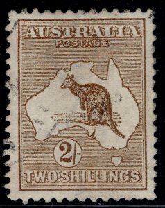 AUSTRALIA GV SG12, 2s brown, FINE USED. Cat £110.