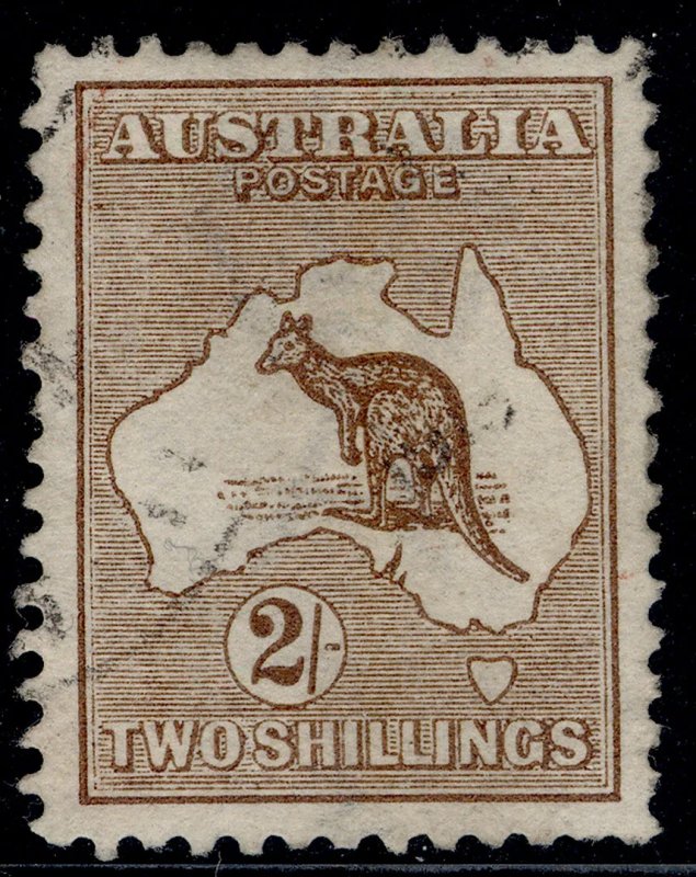 AUSTRALIA GV SG12, 2s brown, FINE USED. Cat £110.