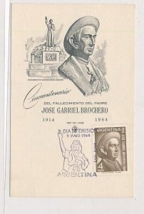 D029961 Famous People Jose Gabriel Brochero Maximum Card Argentina 1964