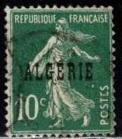 Algeria - #8 Sower Overprinted  - Used